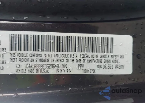 2014 Jeep Patriot Sport из США, поврежденный, VIN 1C4NJRBB0ED629649